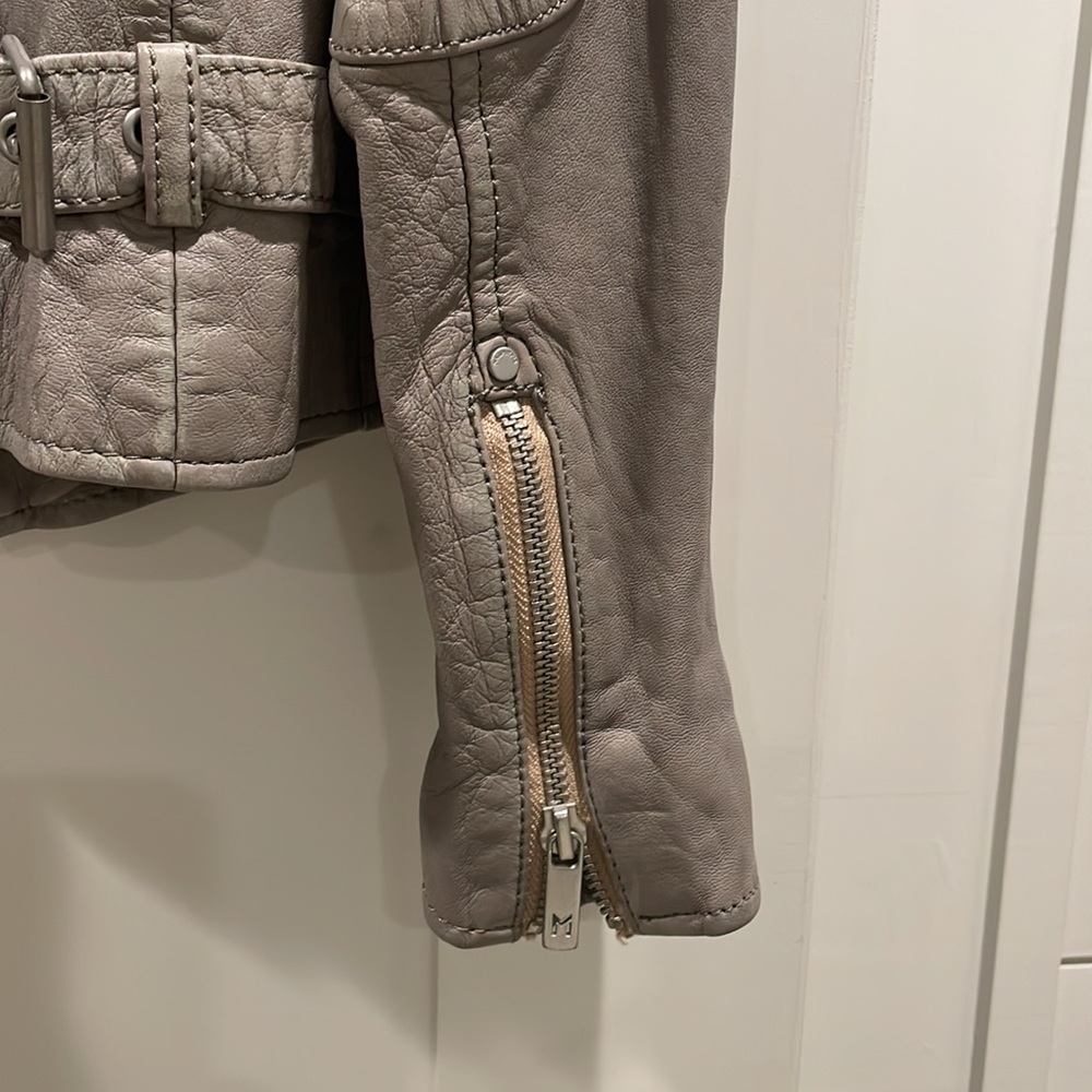 Gray Leather Jacket - image 5